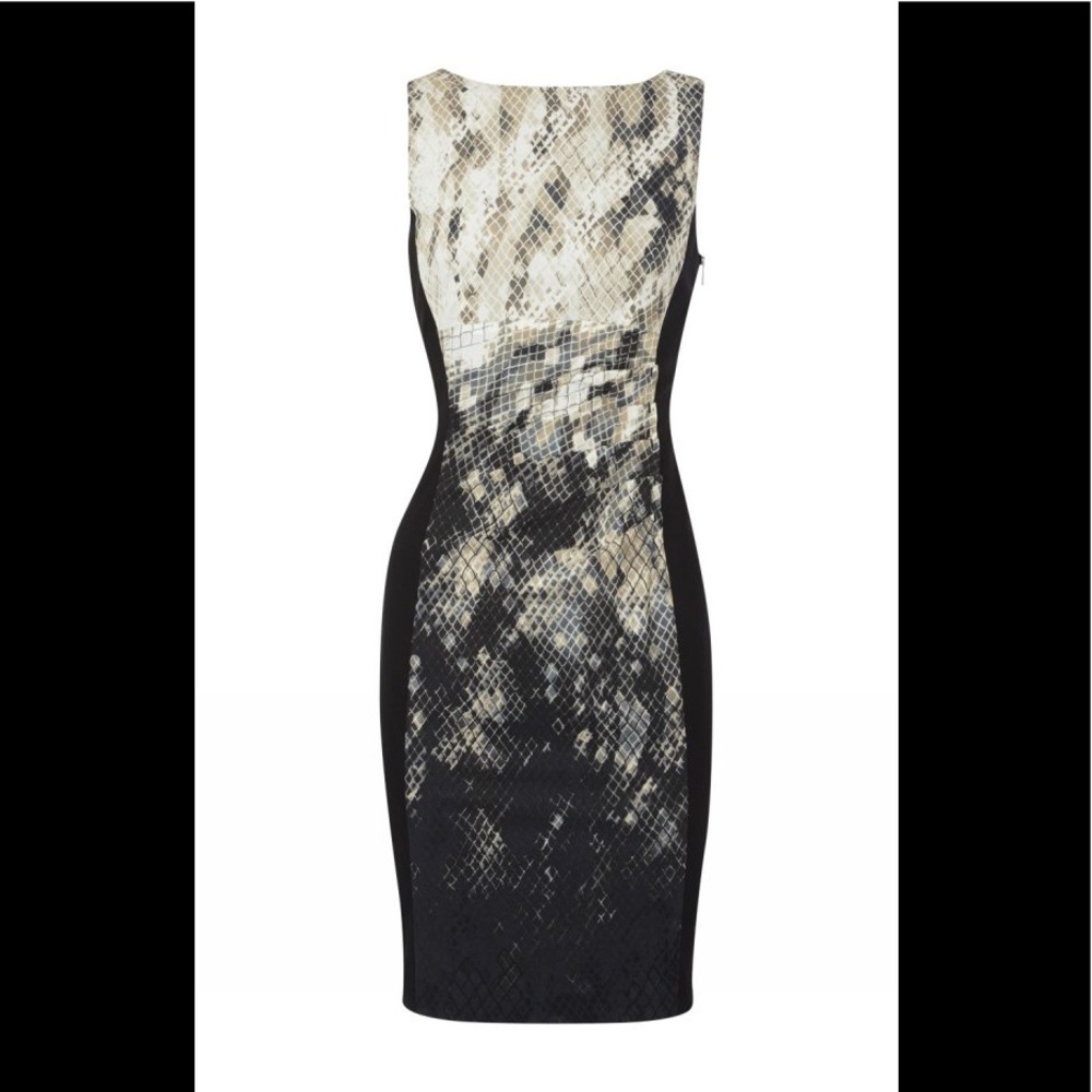 KAREN MILLEN Ombré Snake Print Pencil Dress 2 EU34 - Picture 5 of 8